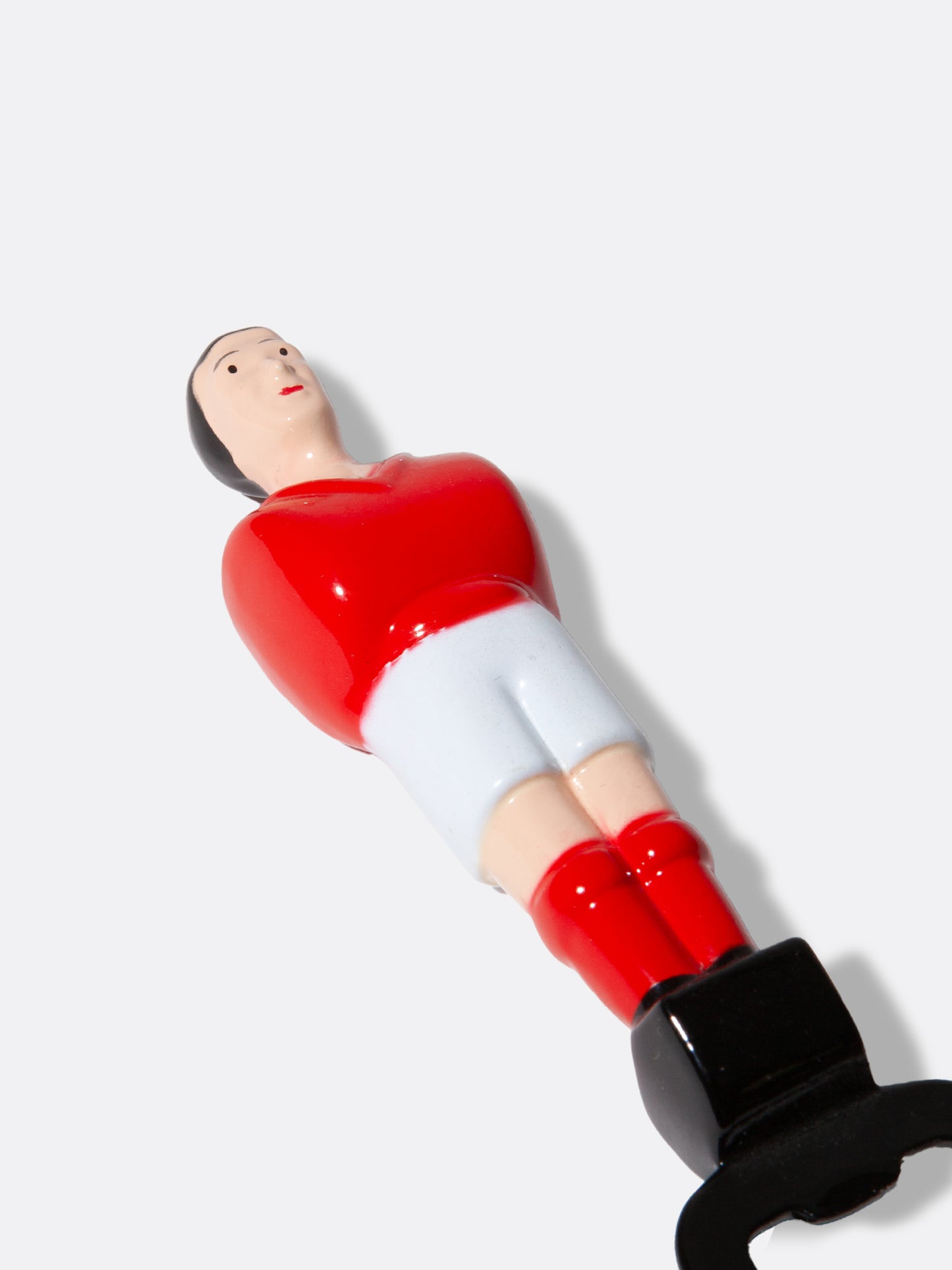 Abridor de botellas jugador de futbolín Rojo