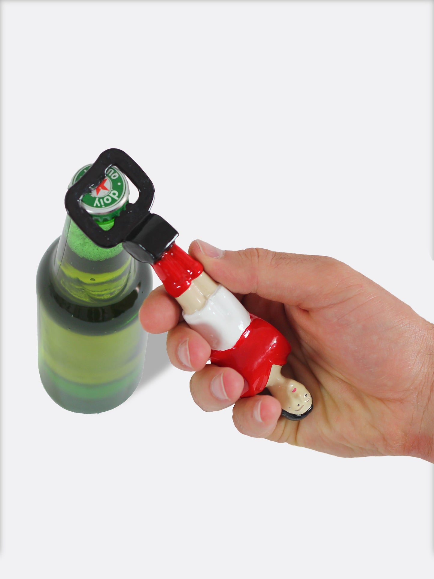 Abridor de botellas jugador de futbolín Rojo