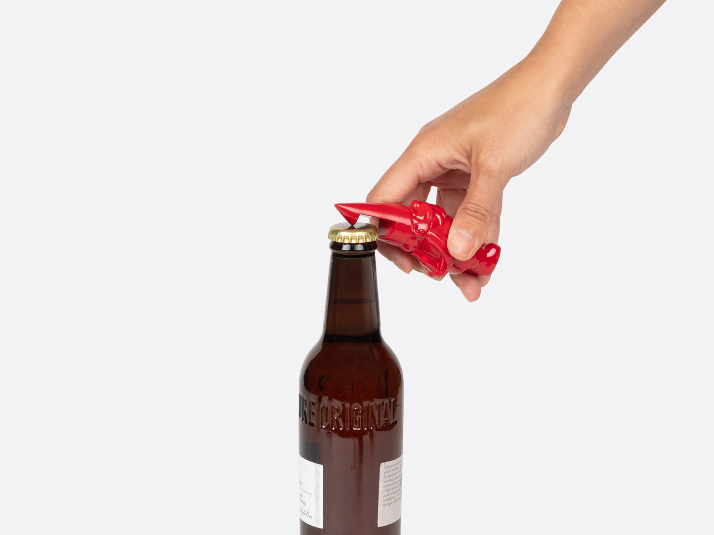 Abridor de botellas Gnomo de jardín Rojo