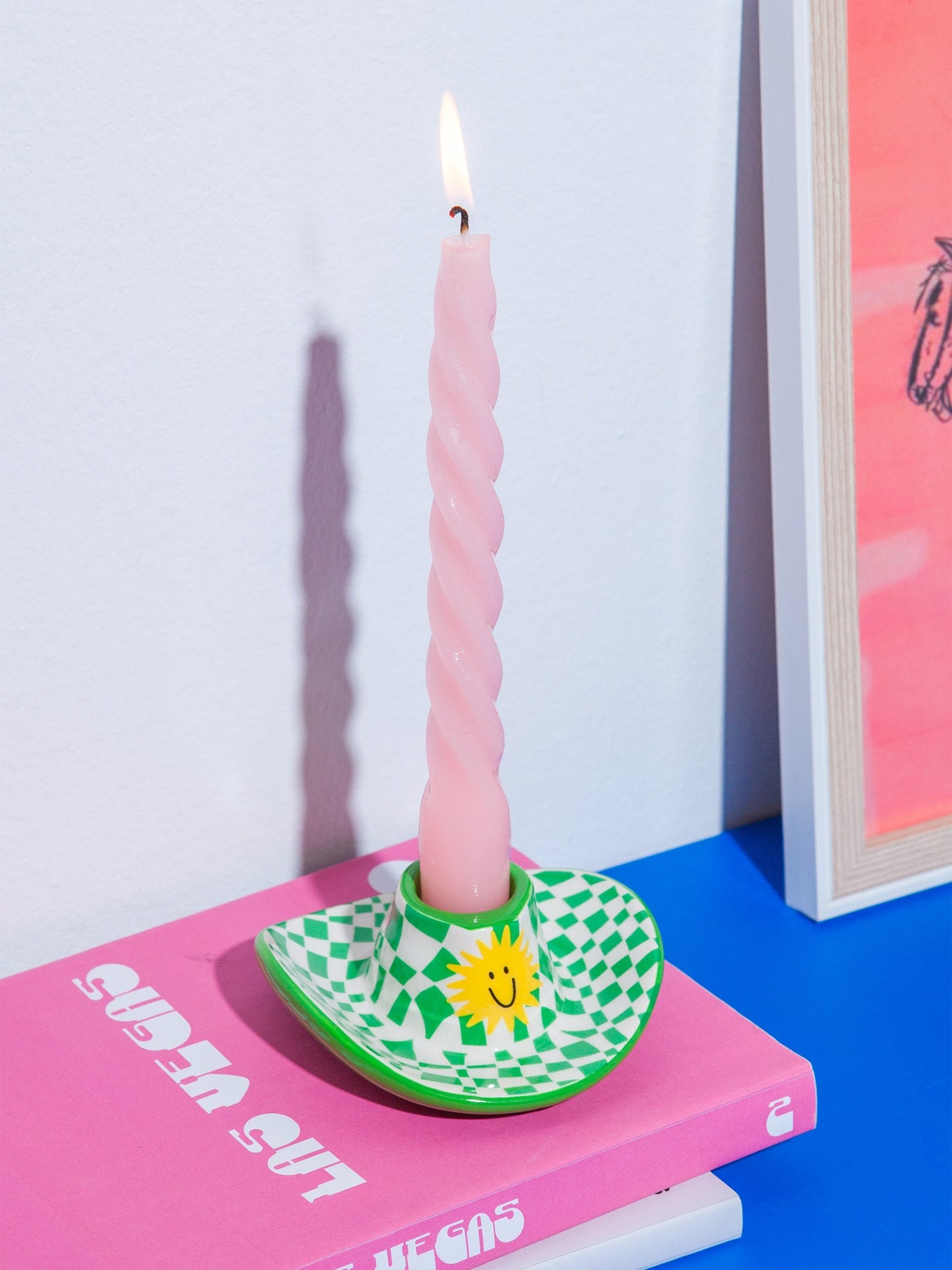 Rodeo Cowboy Hat Candle Holder Green - DOIY Design