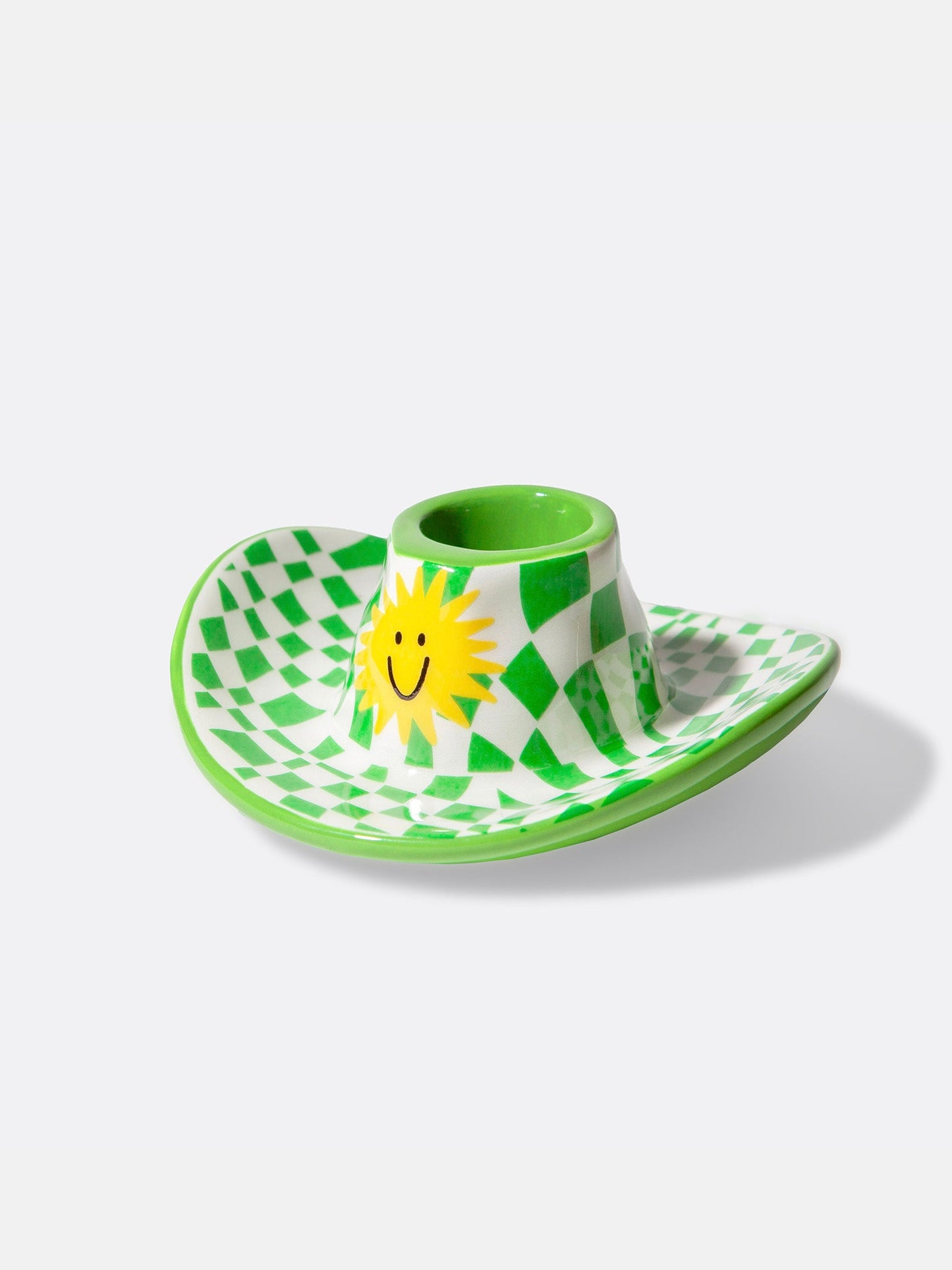 Rodeo Cowboy Hat Candle Holder Green - DOIY Design