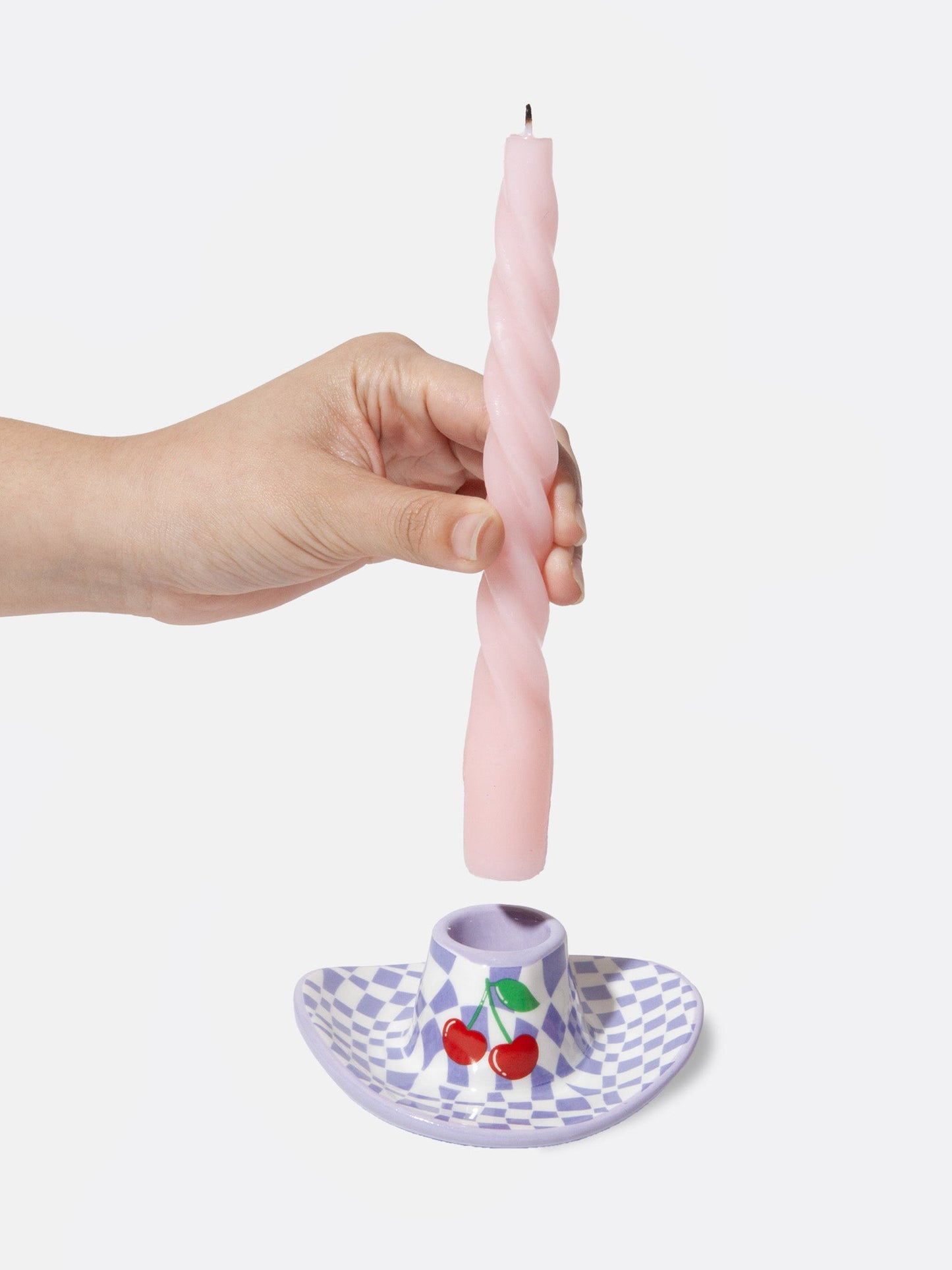 Rodeo Cowboy Hat Candle Holder Lilac - DOIY Design