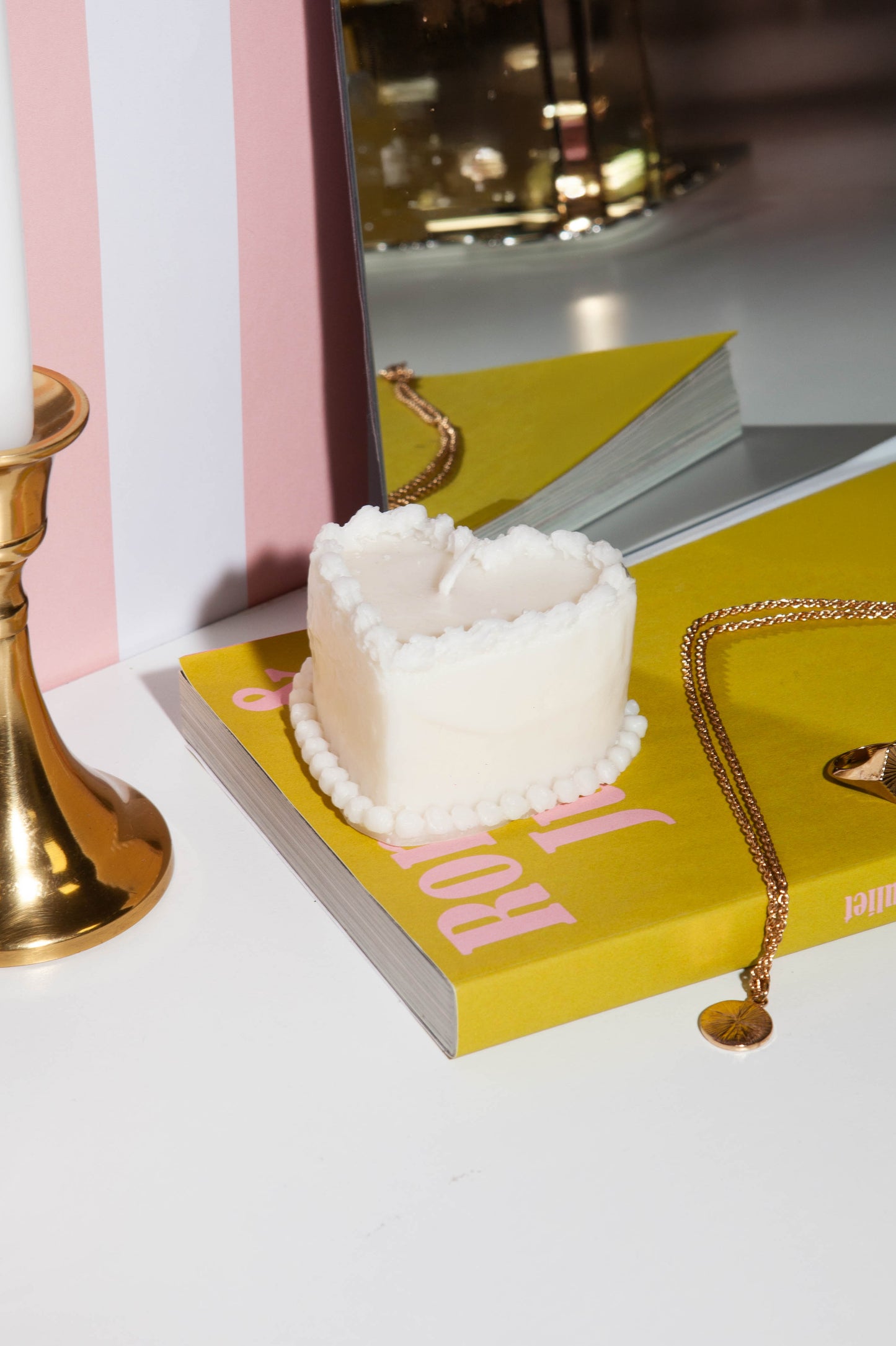 Bougie gâteau Sweetie Blanche