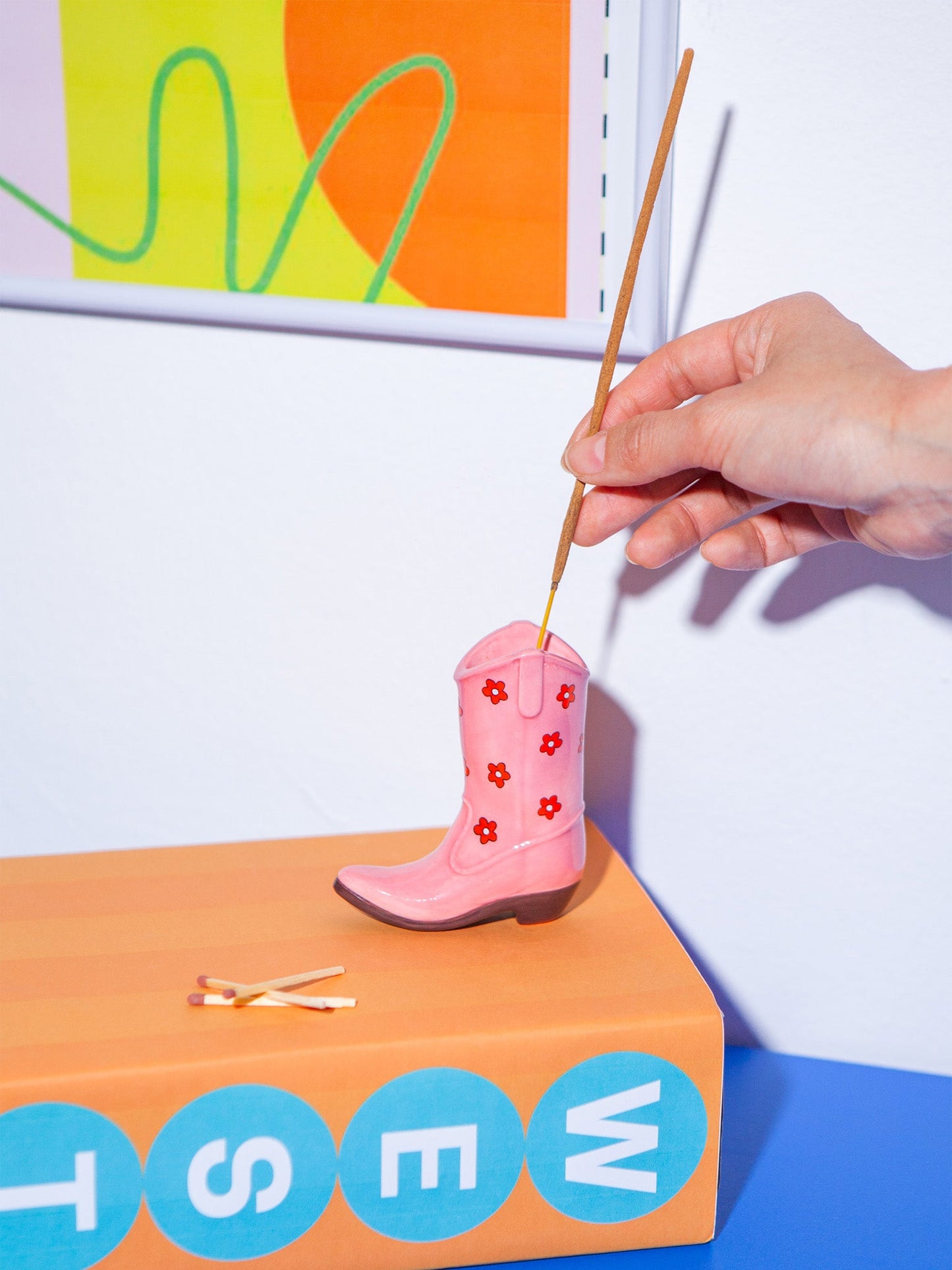 Rodeo Cowboy Boot Incense Holder - DOIY Design