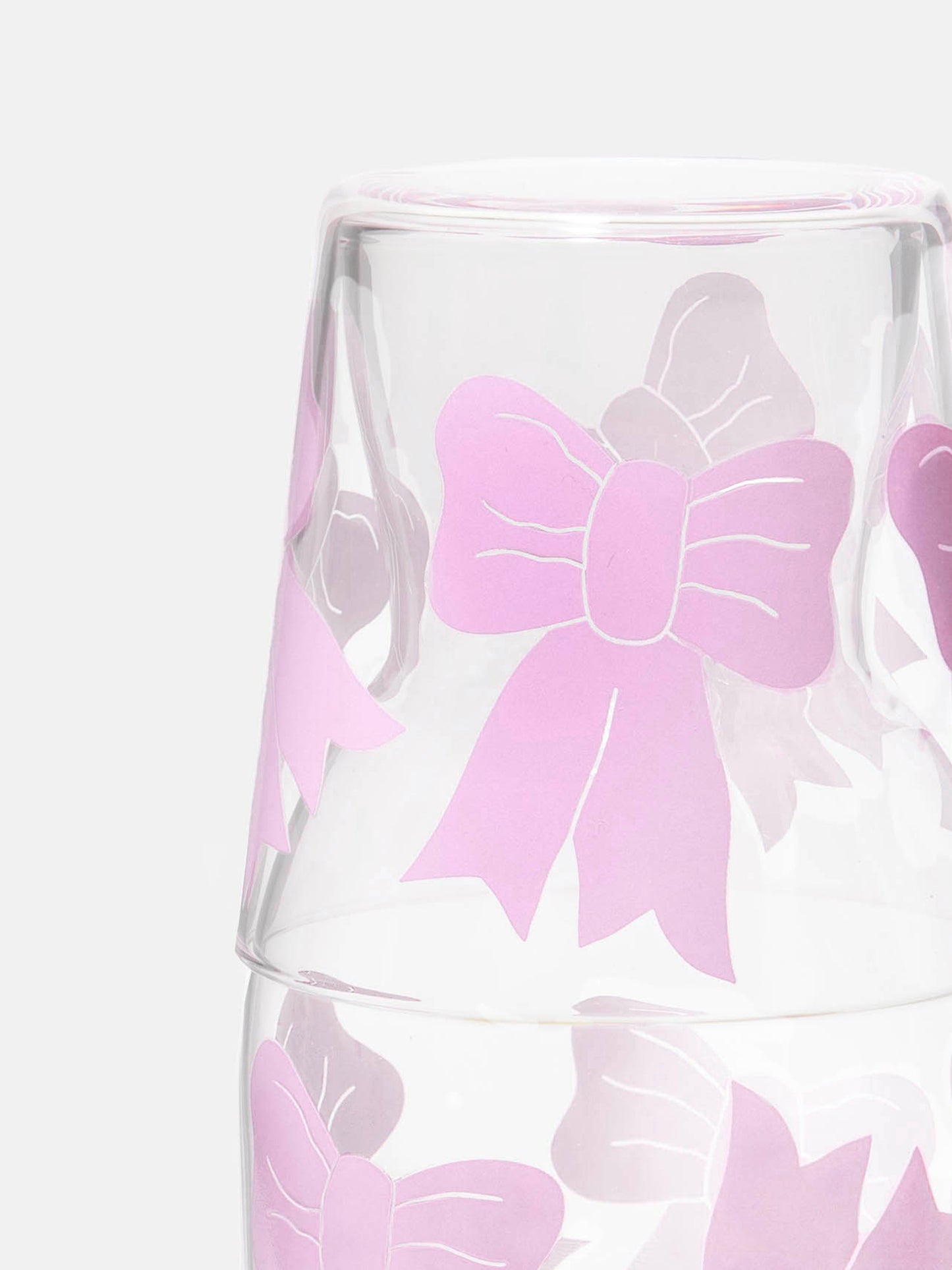 Bow Jar & Glass