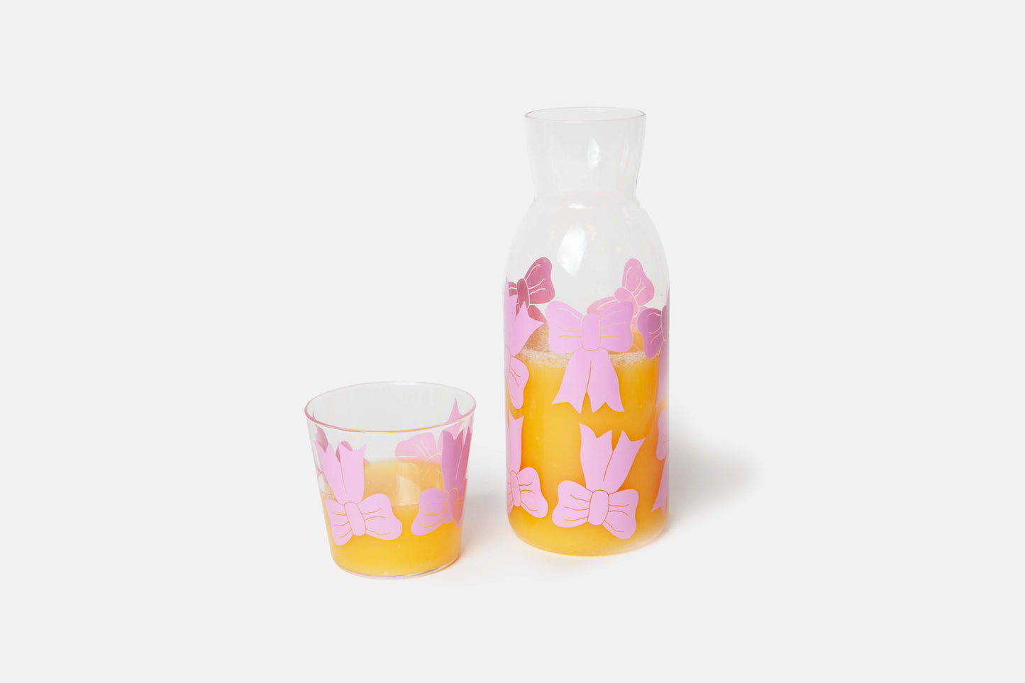 Bow Jar & Glass