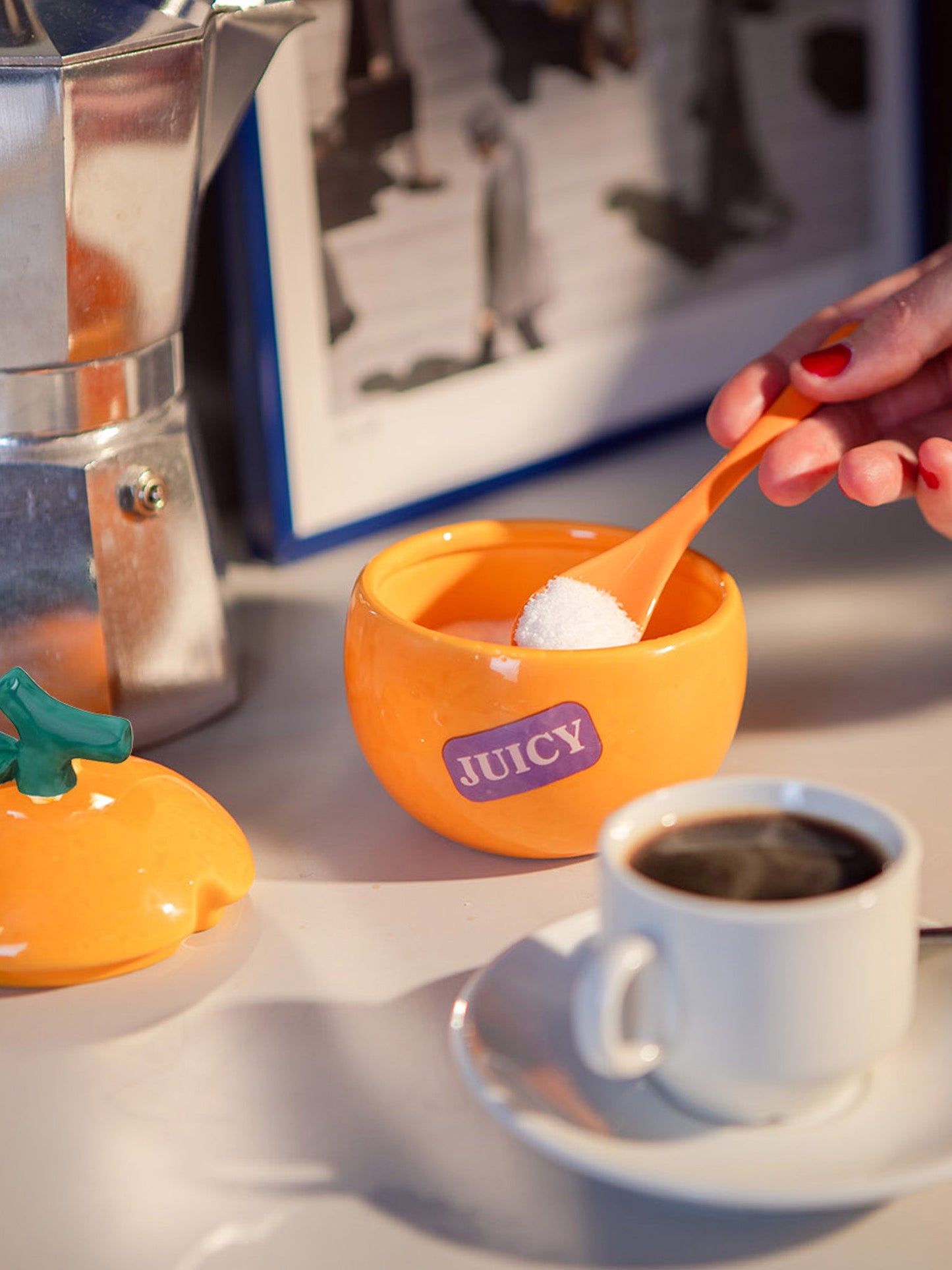 Farmers' Market Orange Sugar Bowl - DOIY Design