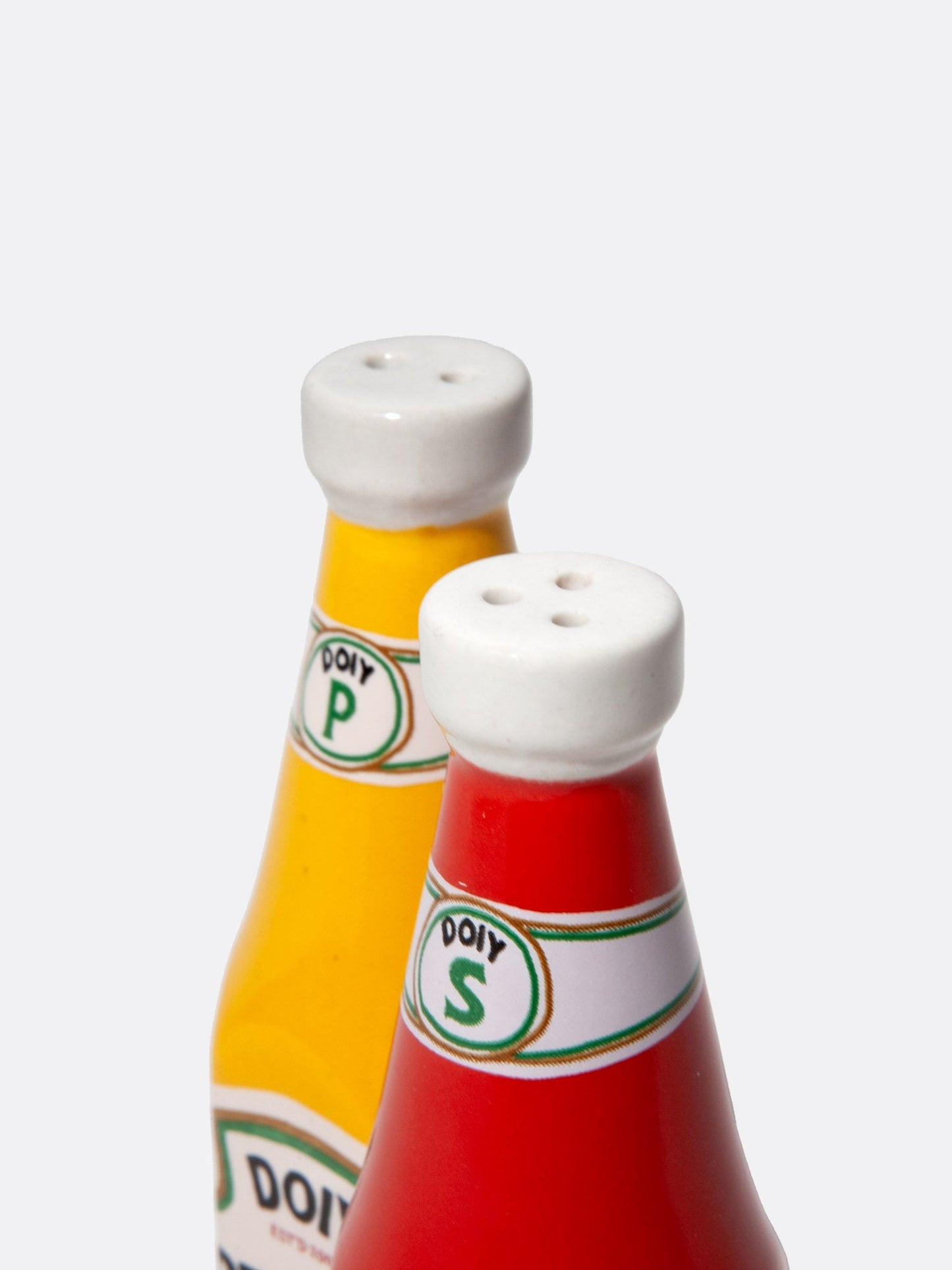 Corner Shop Salt & Pepper Shakers Ketchup&Mustard - DOIY Design