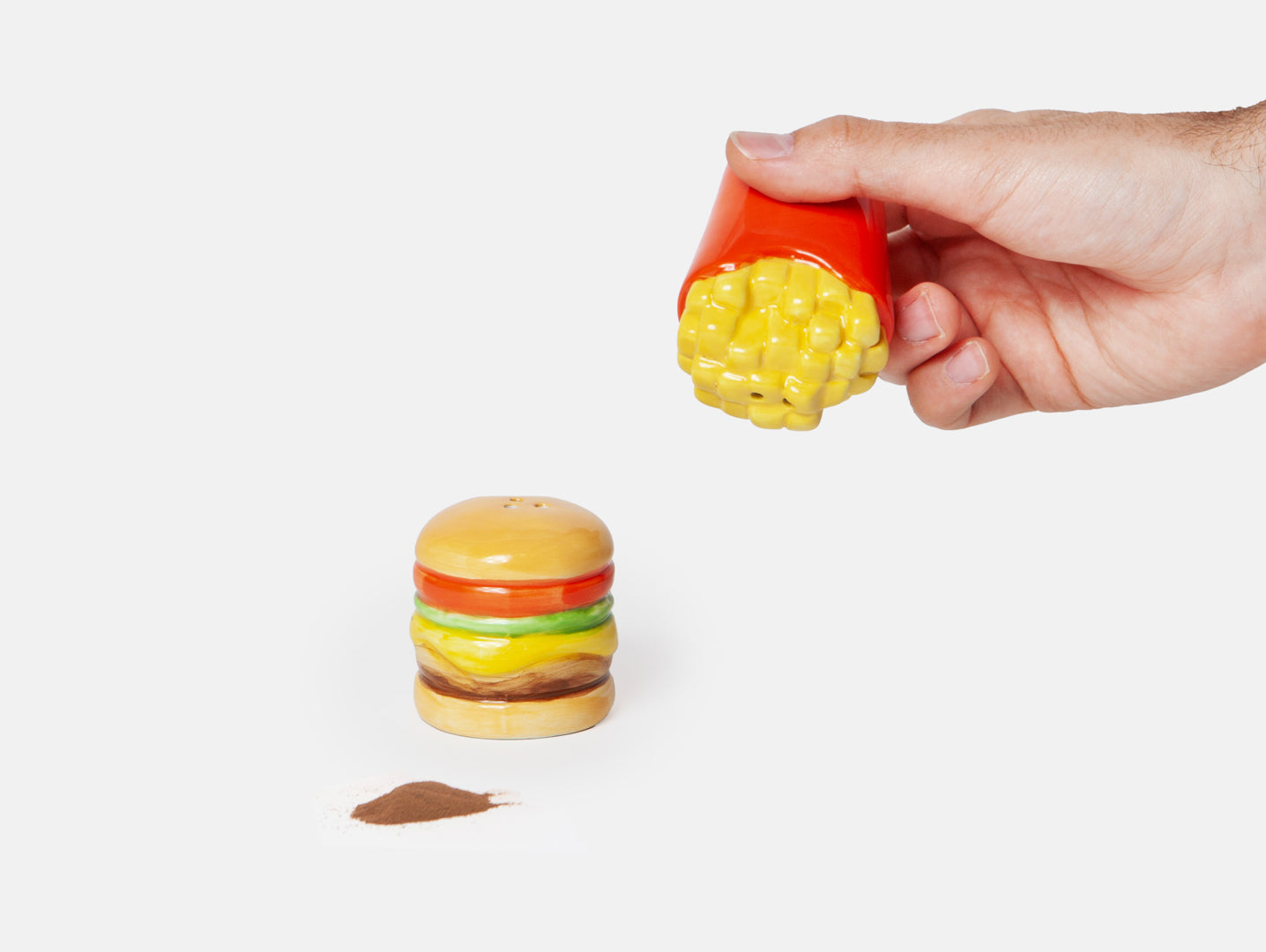 Fast Food Salt & Pepper Shakers Fries & Burger