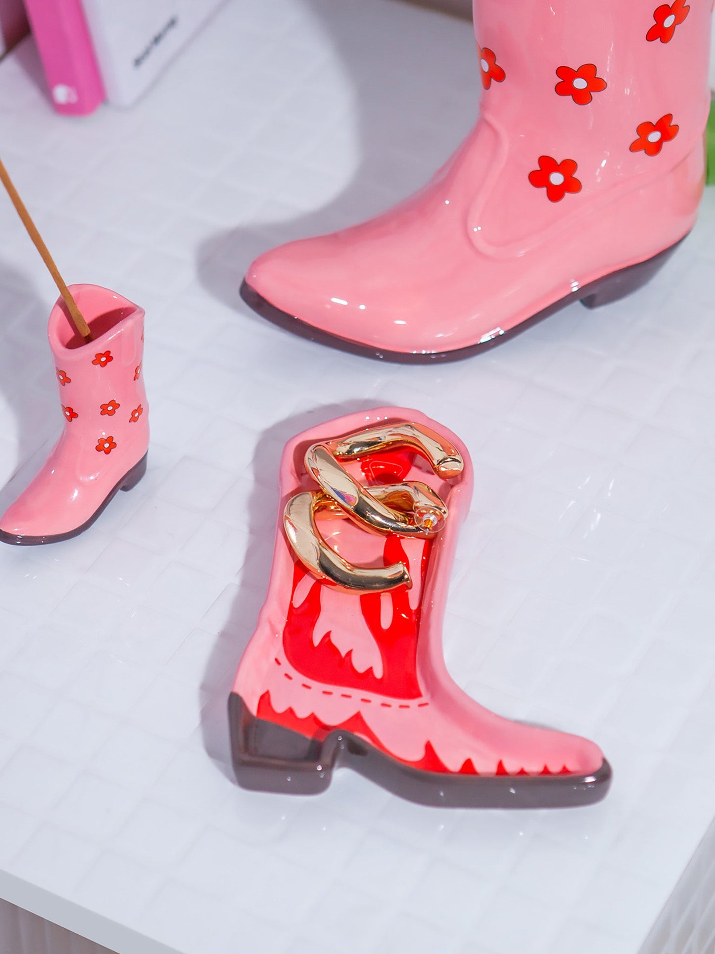 Rodeo Cowboy Boot Trinket Tray - DOIY Design