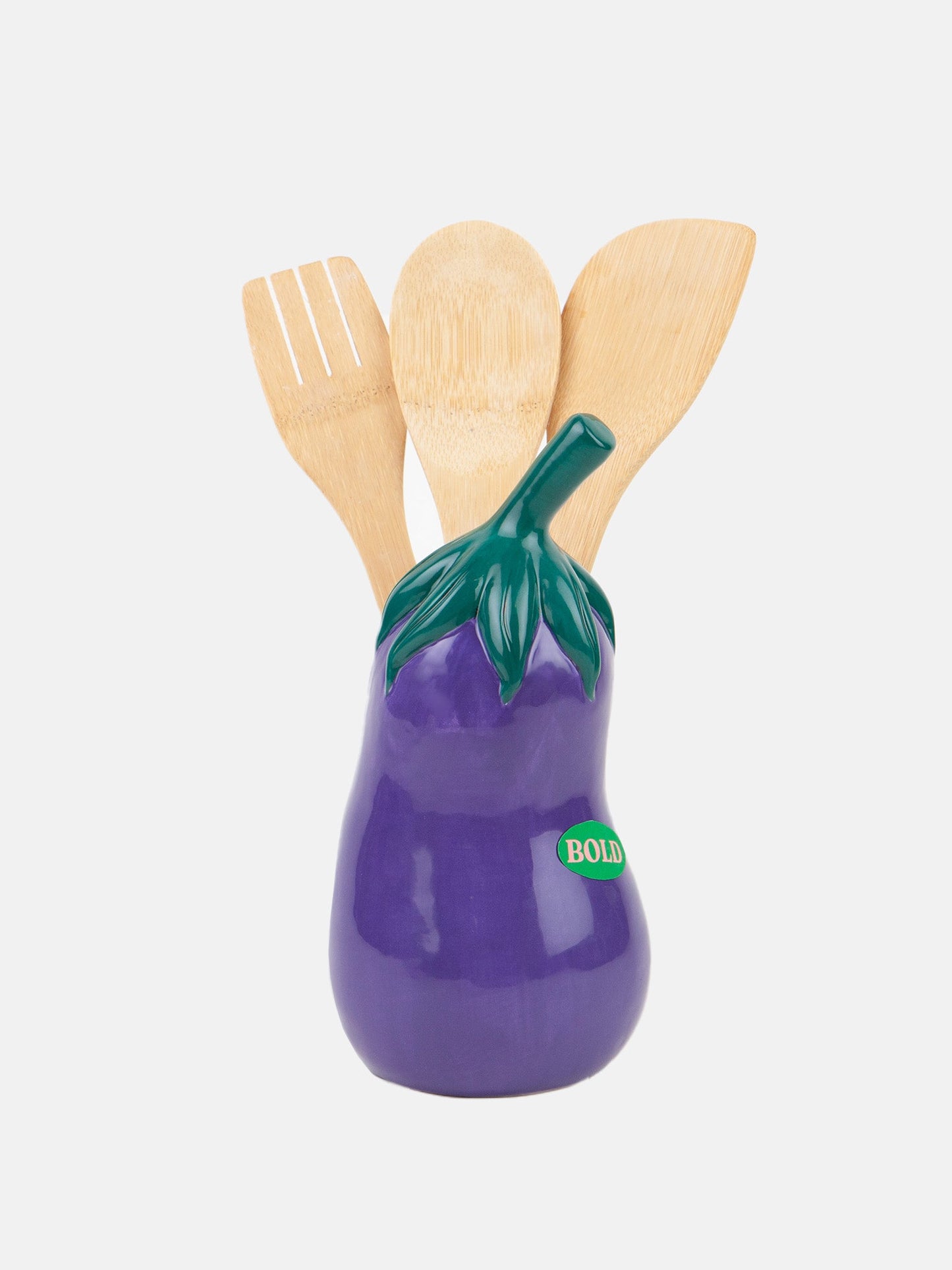 Farmers' Market Eggplant Utensils Pot - DOIY Design