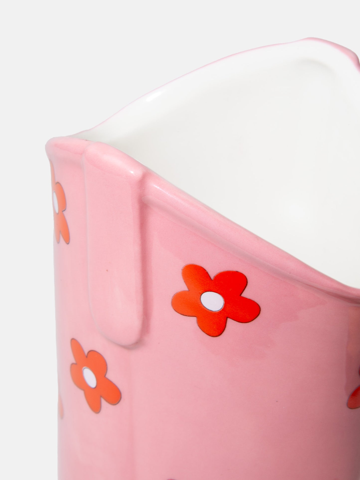 Rodeo Cowboy Boot Vase Pink