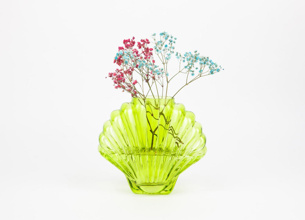Seashell Vase Green - DOIY Design