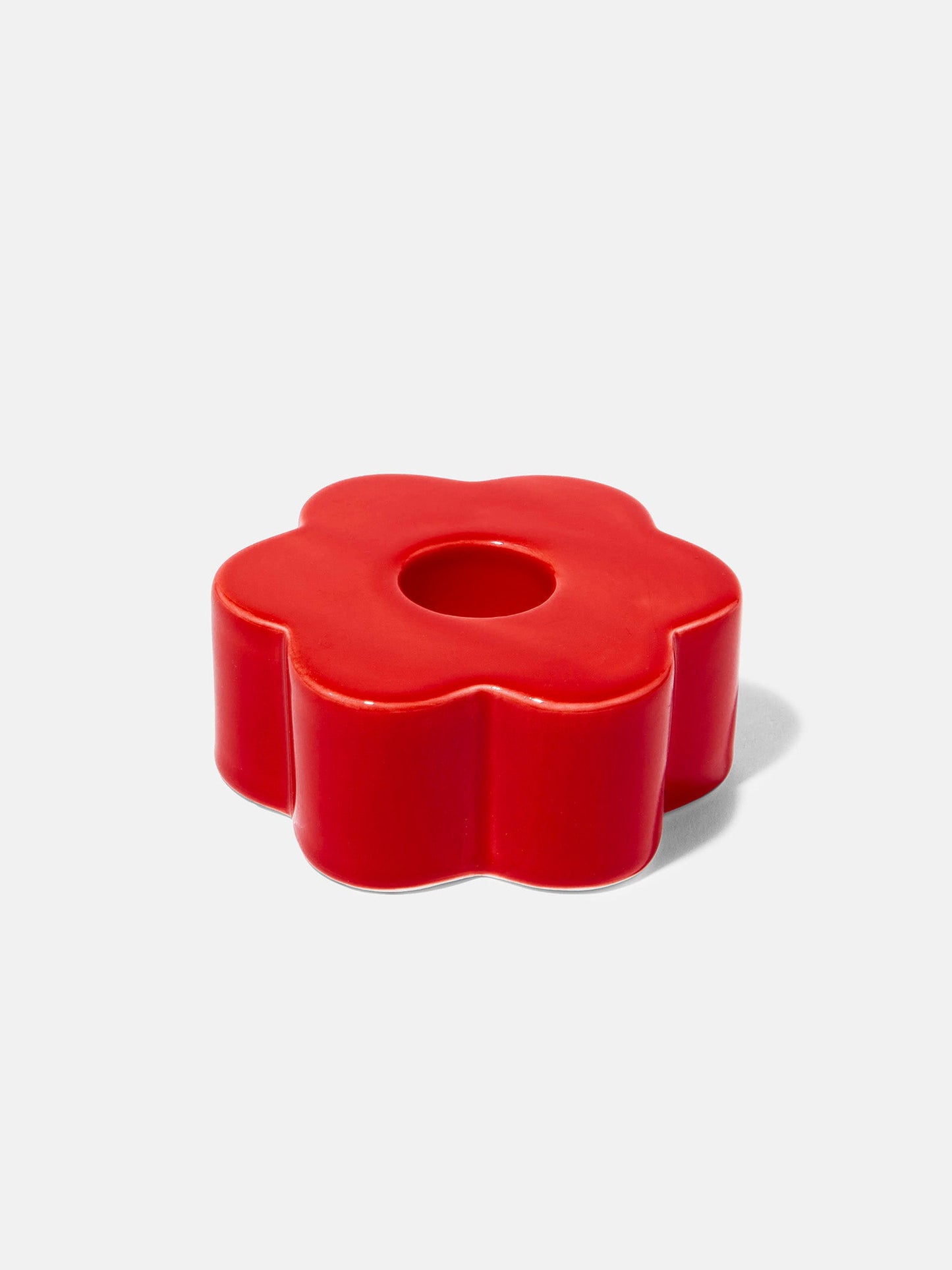 Daisy Candle Holder Red