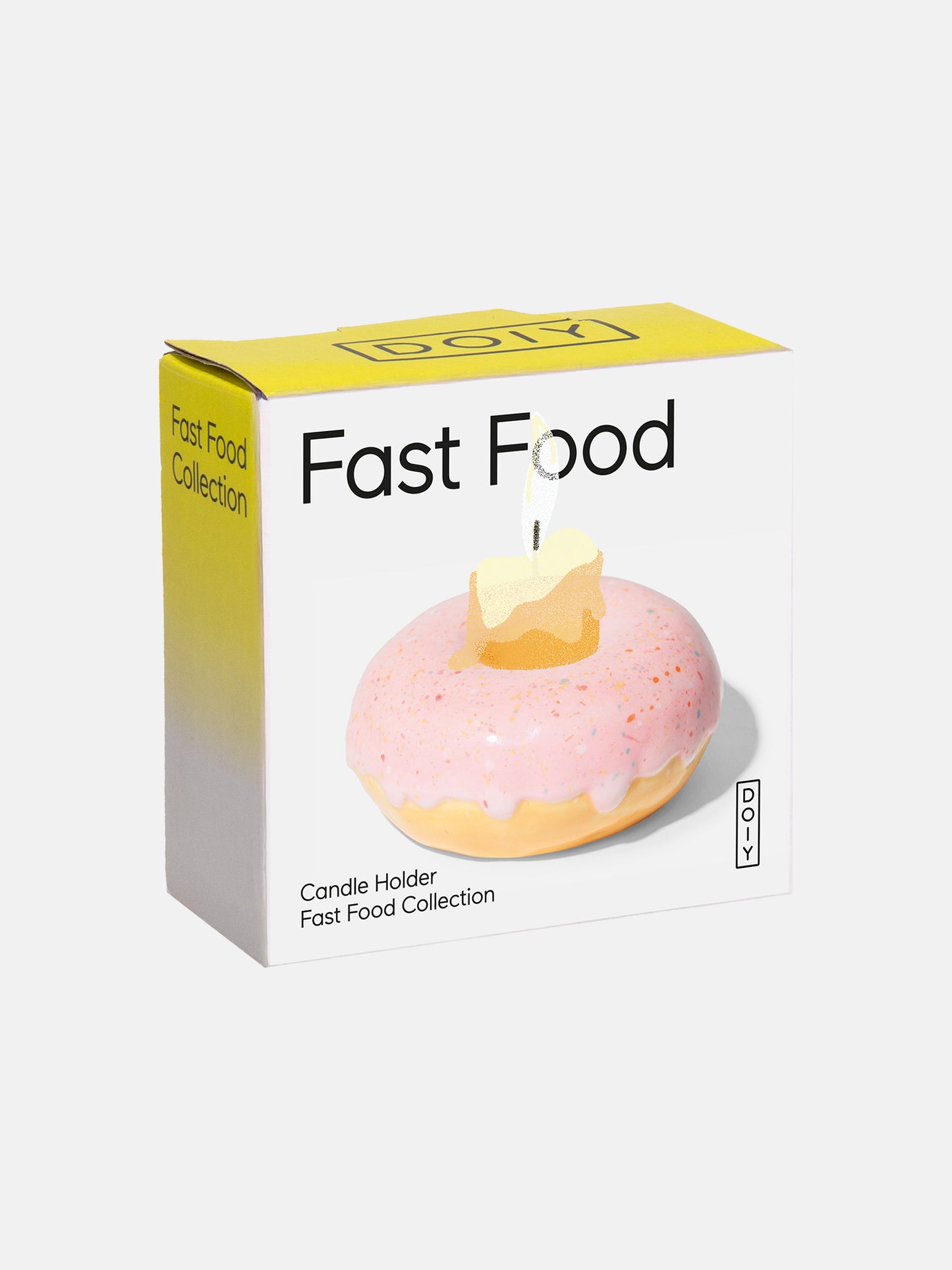 Fast Food Candle Holder Donut Pink