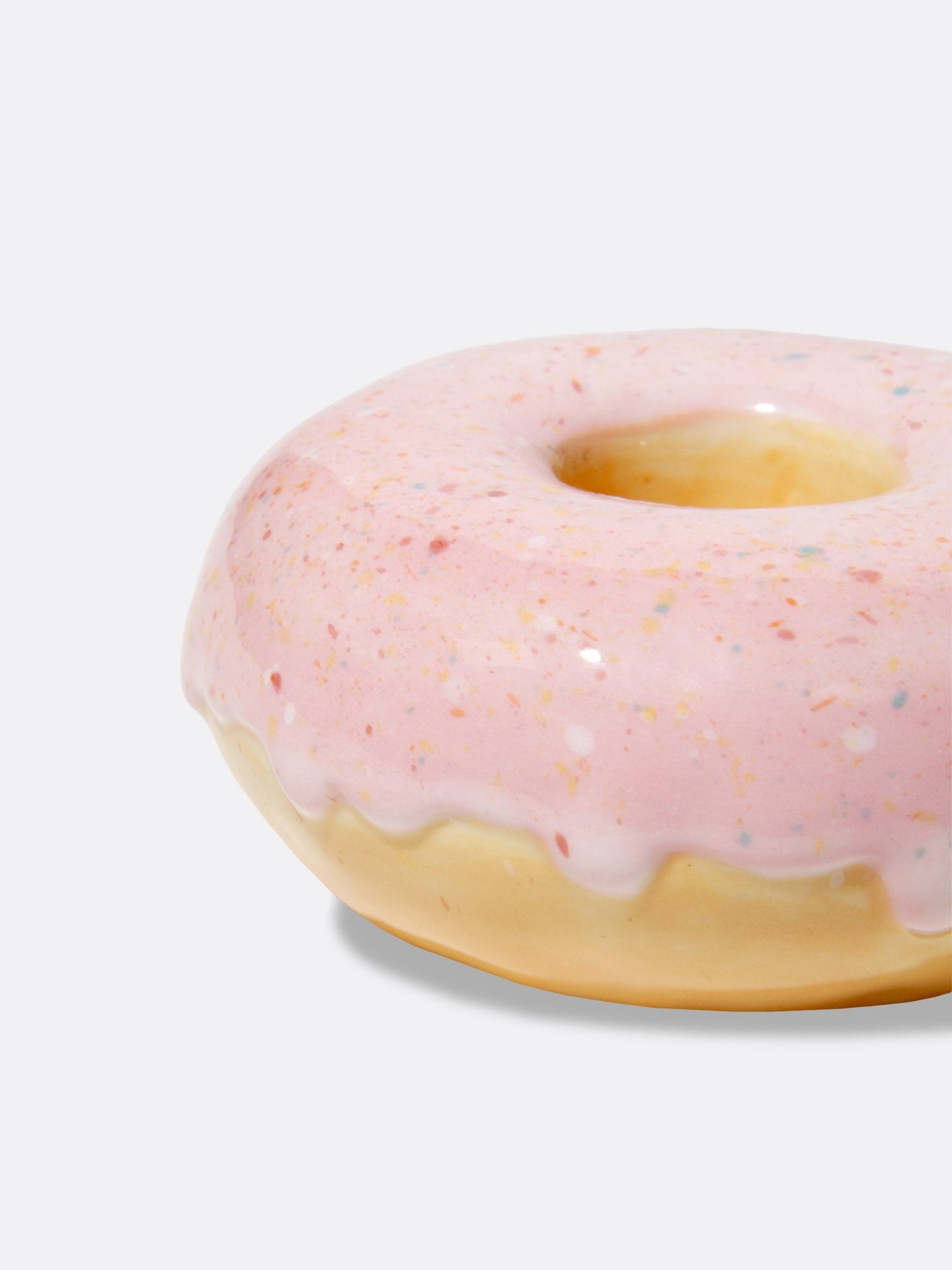 Fast Food Candle Holder Donut Pink