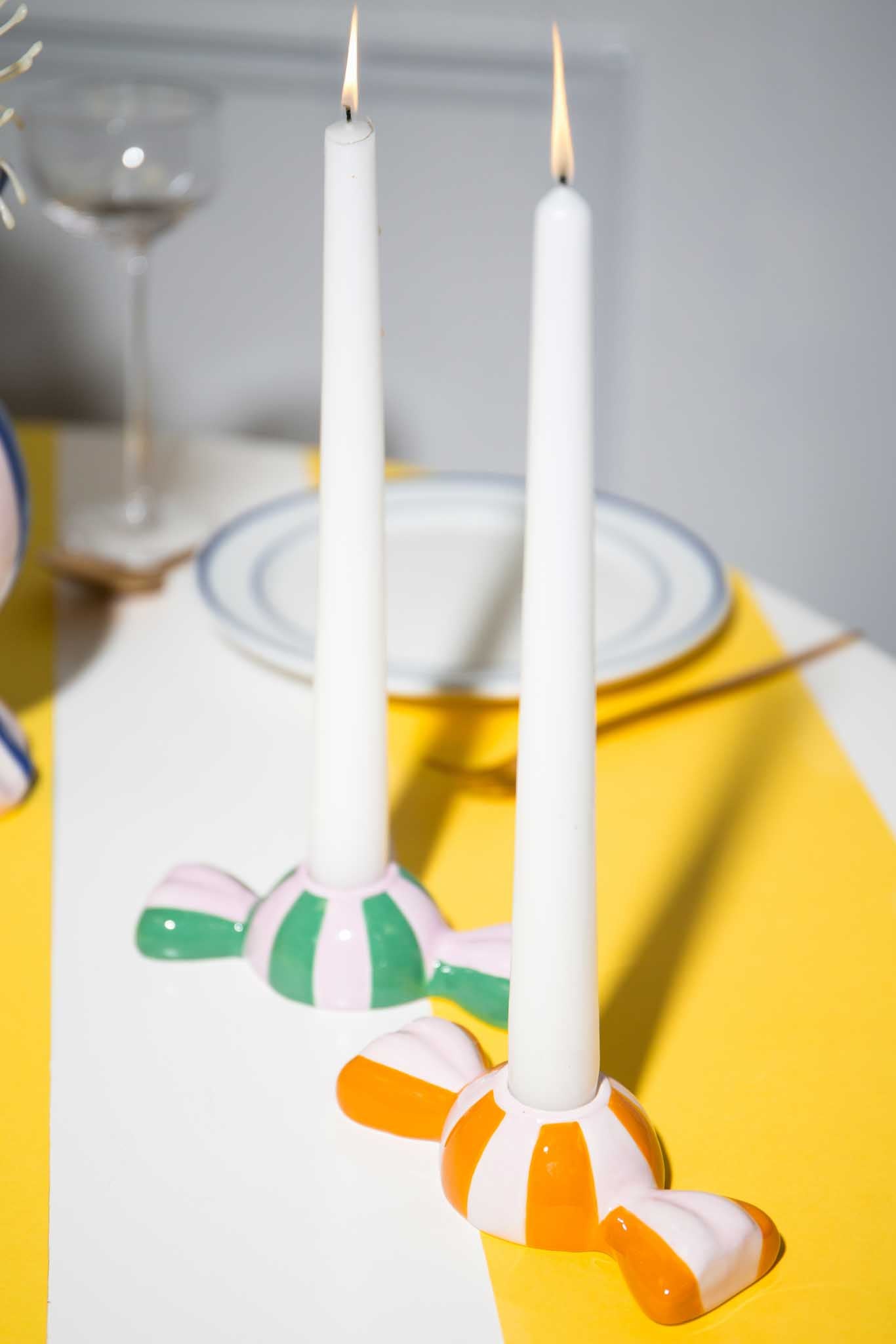 Funfair Candle Holder Orange