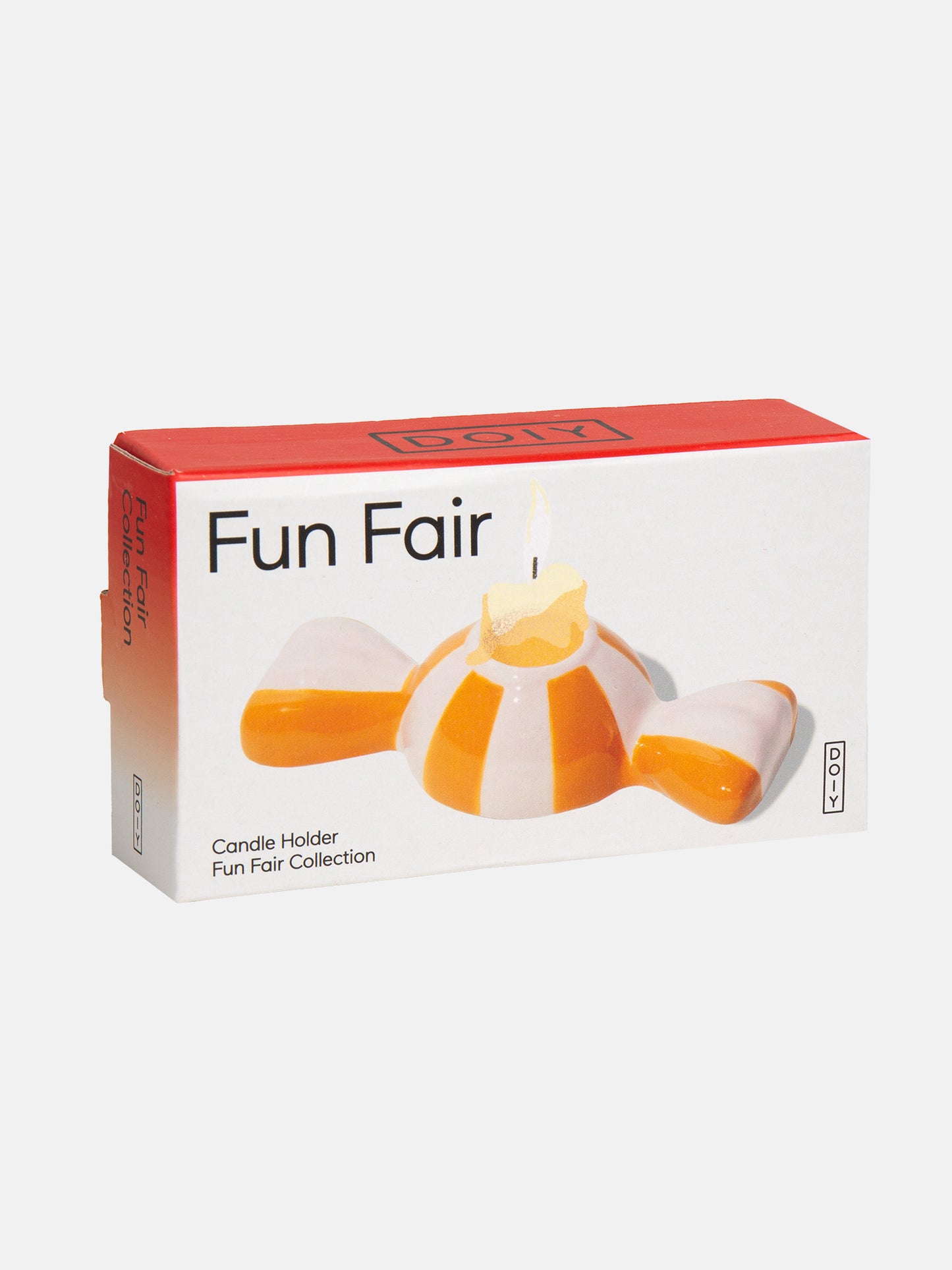 Funfair Candle Holder Orange