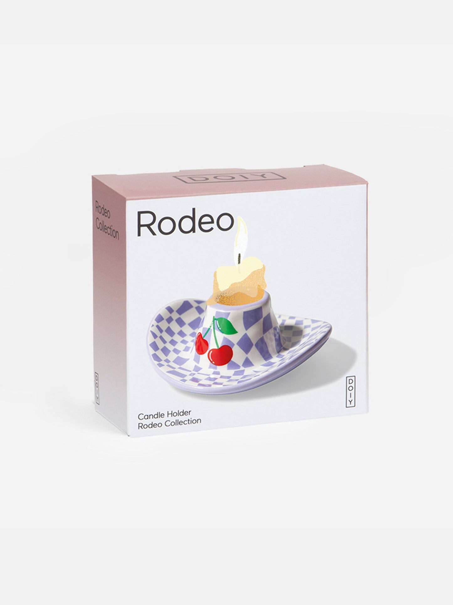 Rodeo Cowboy Hat Candle Holder Lilac