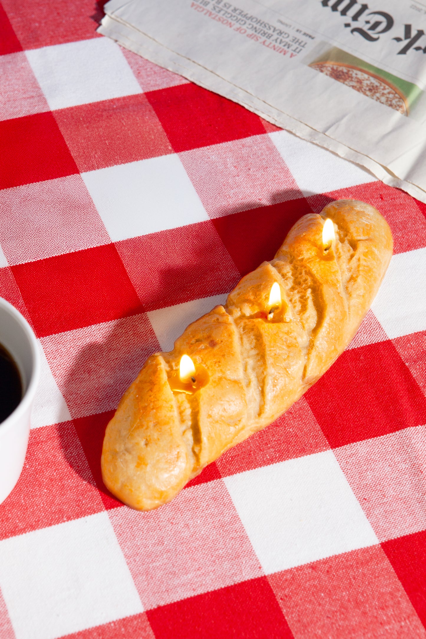 Good Morning 3D Candle Baguette