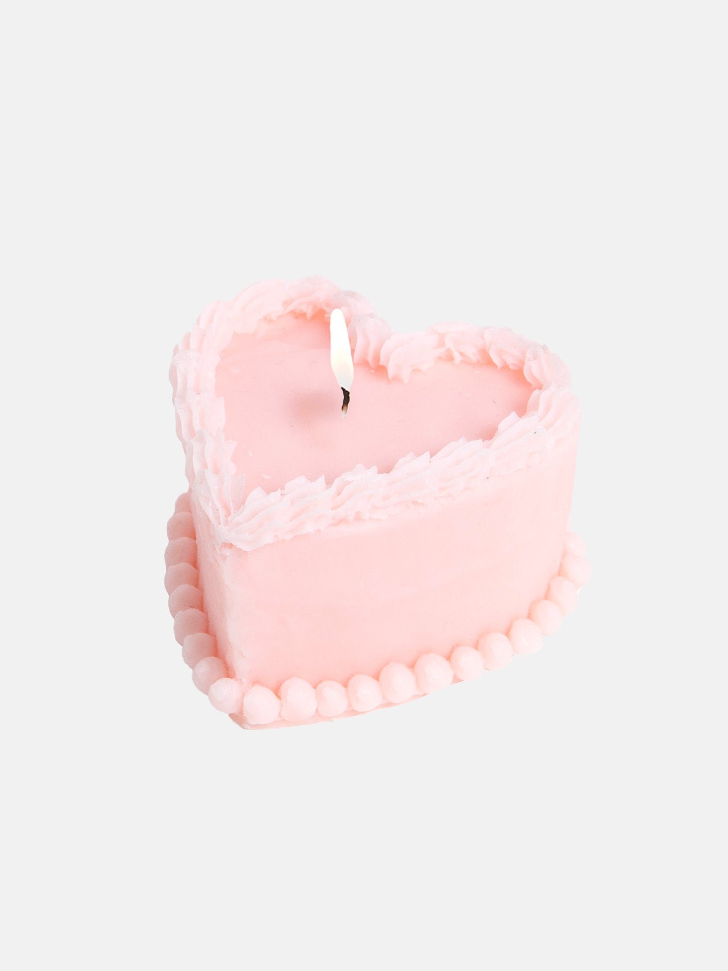 Sweetie 3D Candle Heart Cake Pink