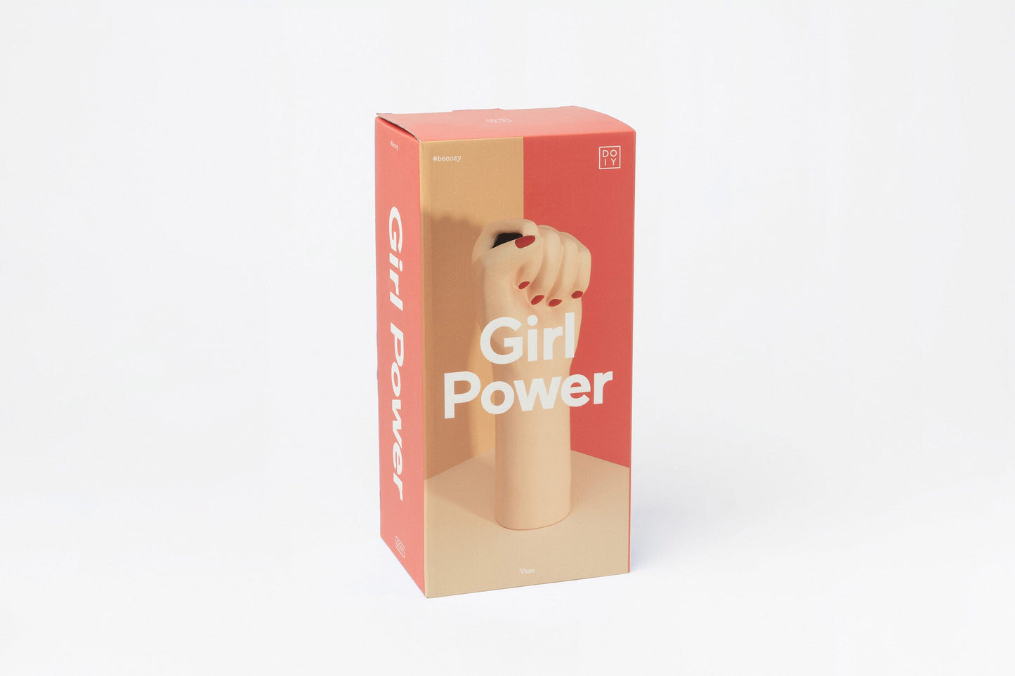 Girl Power Vase White