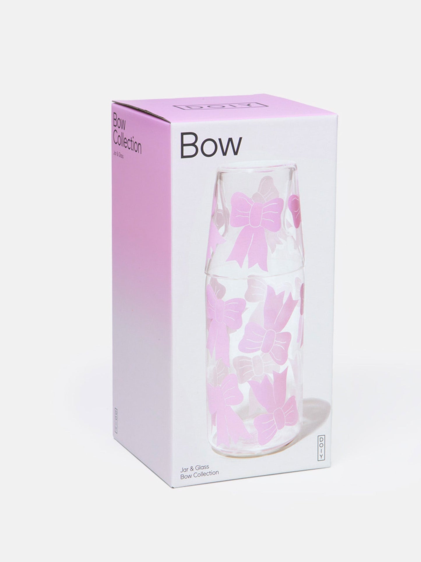 Bow Jar & Glass