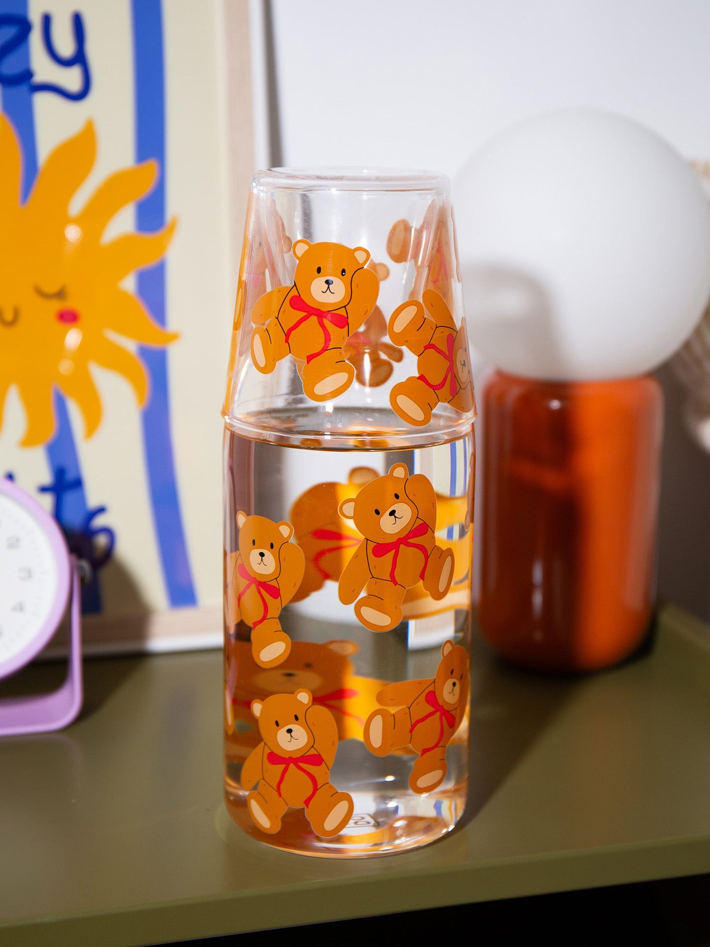 Teddy Jar&Glass