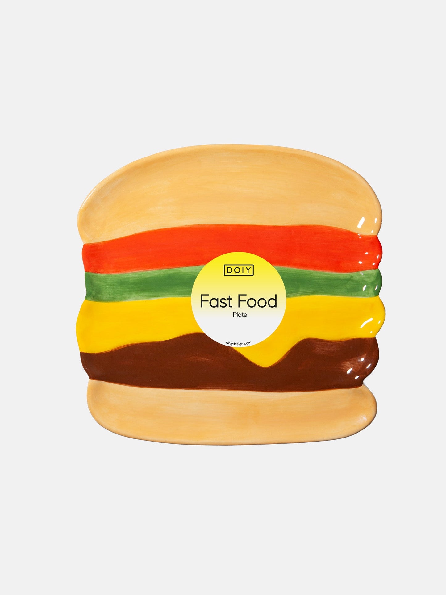 Fast Food Plate Burger