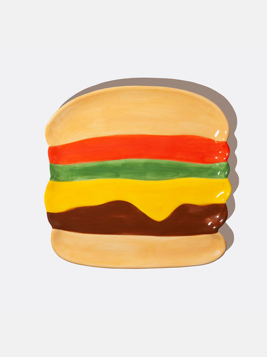 Fast Food Plate Burger