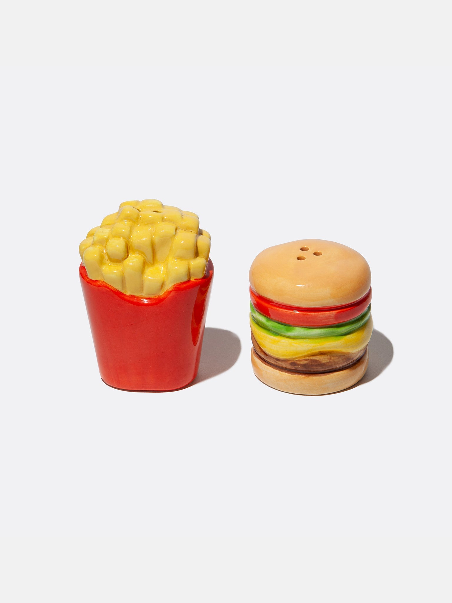DOIY burger and fries salt and pepper shakers