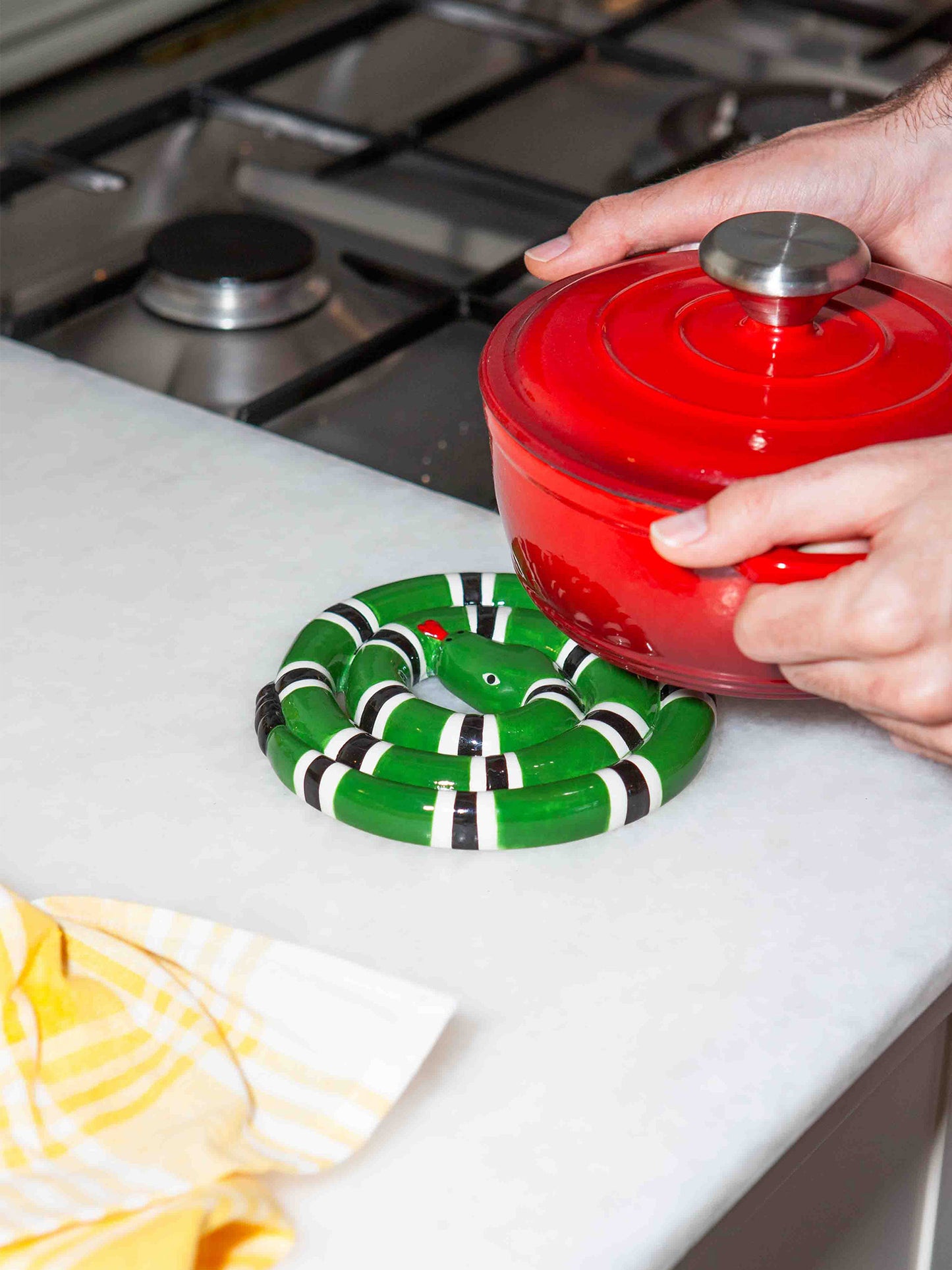 Salvamanteles Serpiente Verde