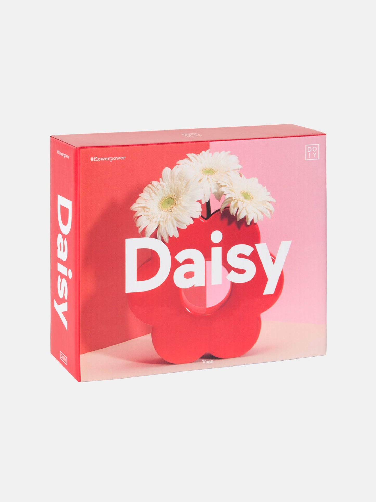 Daisy Vase Red