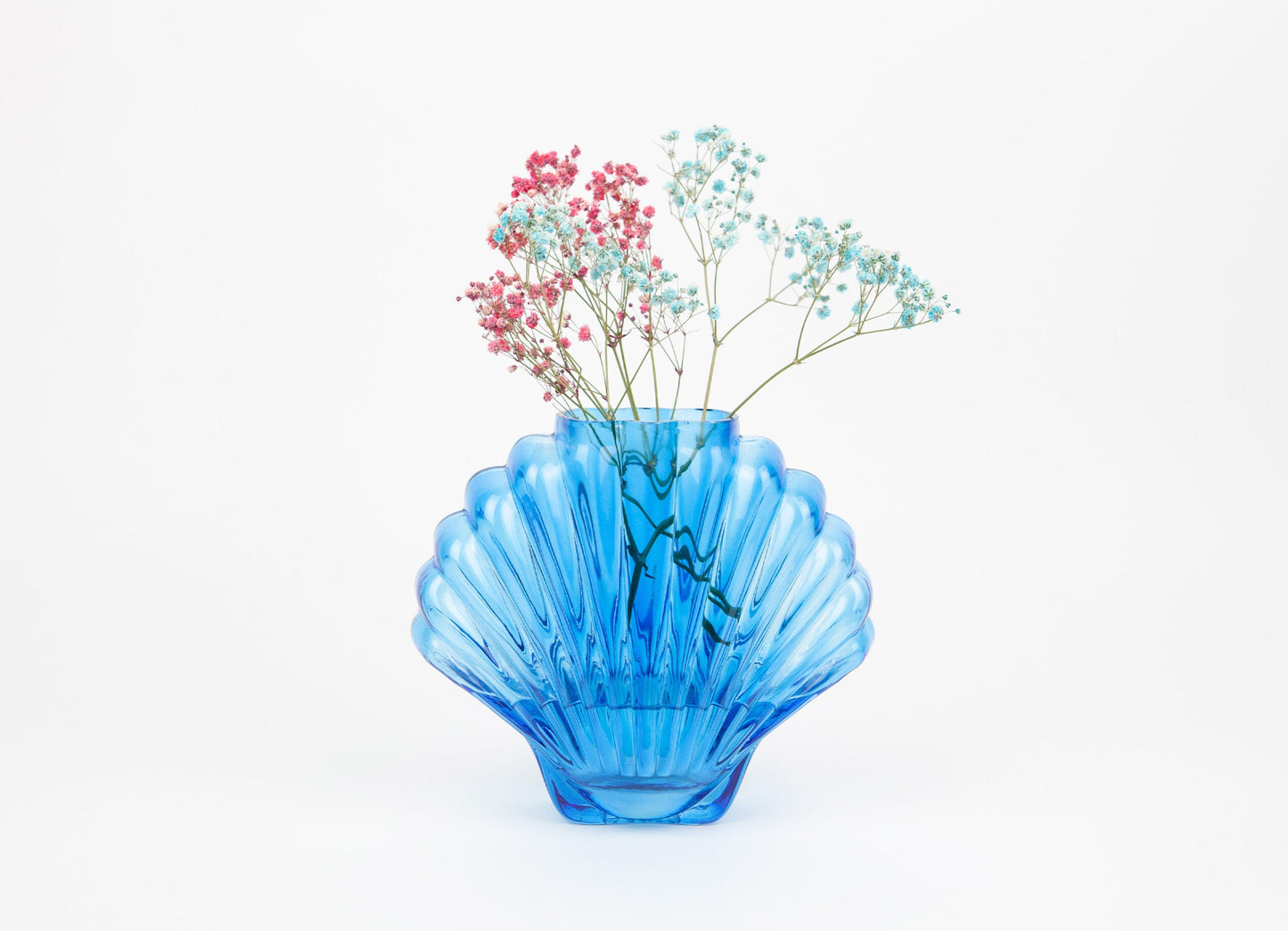 Seashell Vase Blue